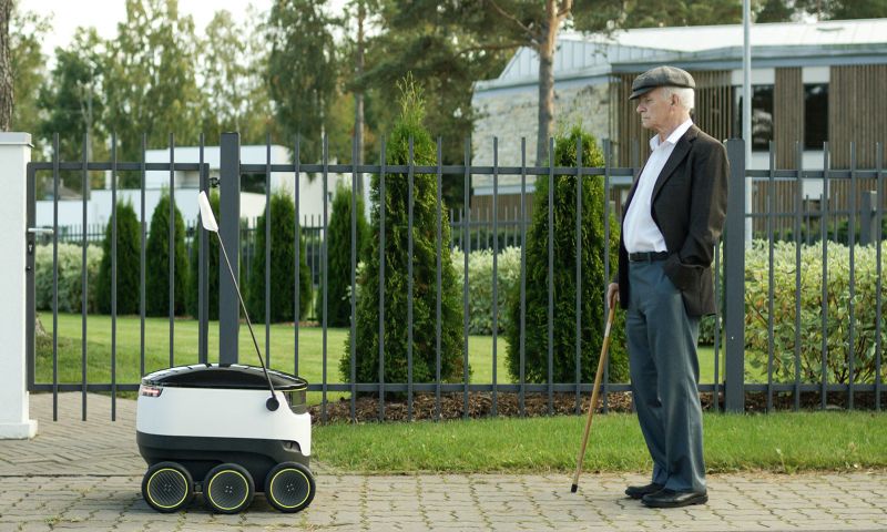 Zelfrijdende robots gaan bestellingen bezorgen in Europa