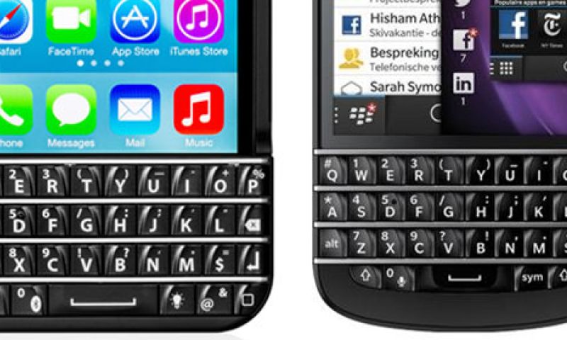 Blackberry boos om Typo, een iPhone-toetsenbordje