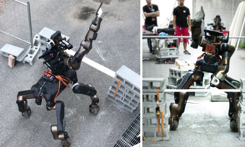 Onderzoeksrobot heeft zes poten en hakt multiplex