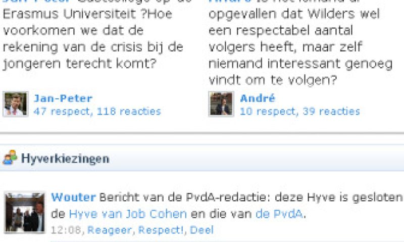 Woensdag is online debatdag