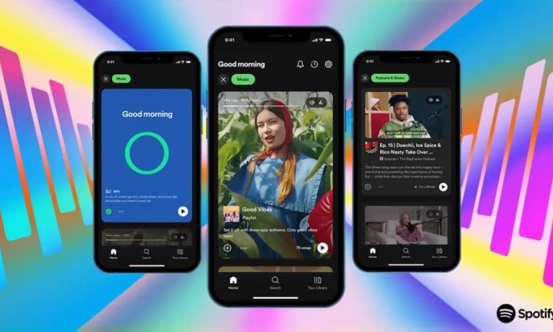 Spotify nieuwe interface app muziek