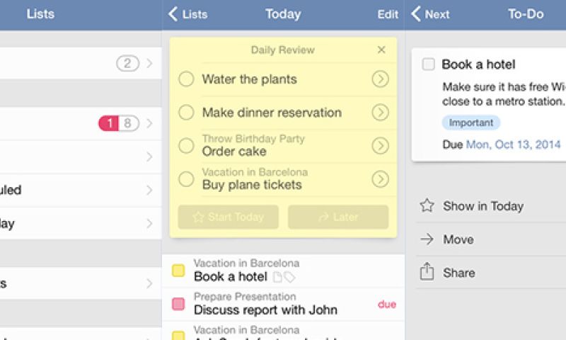 Todo-app Things is nu gratis