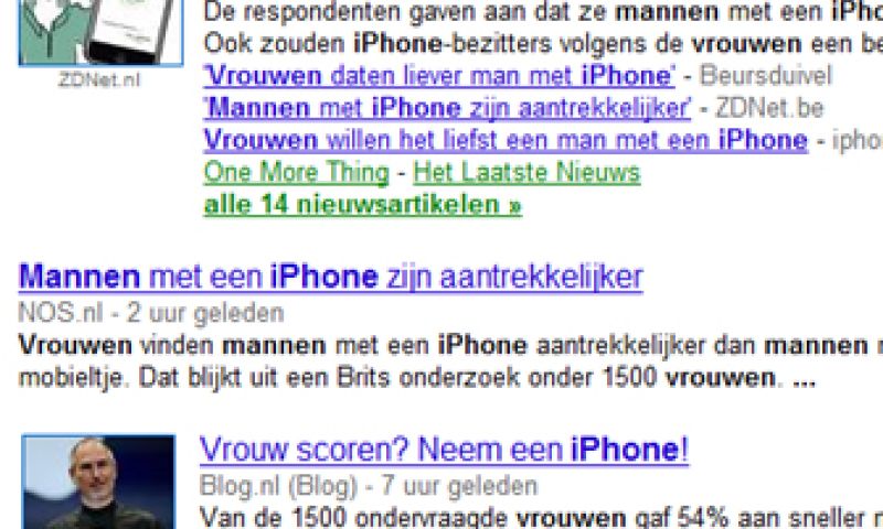 De iPhone een babe magnet? Toch niet