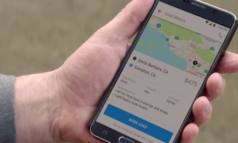 Nieuwe Uber-dienst voor vrachtwagenchauffeurs gelanceerd
