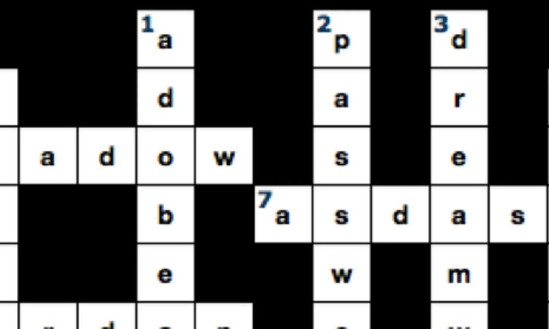 Kruiswoordpuzzels met gestolen wachtwoorden