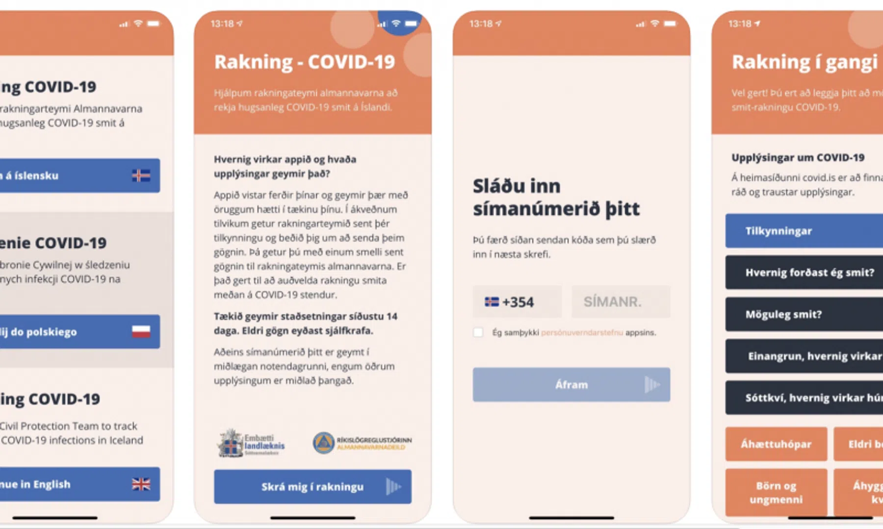 Veertig procent IJslanders gebruikt corona app maar het helpt nauwelijks