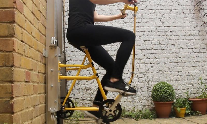 Video: de trap op fietsen als alternatief voor lift en trap