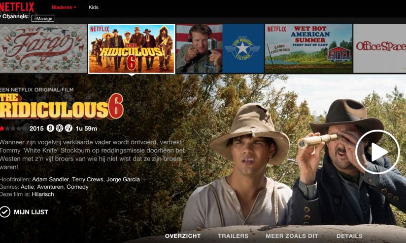 'Netflix wil af van ratings met 5 sterren'