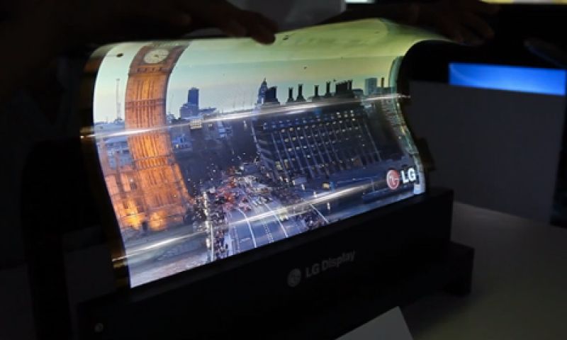 Tv voor je picknick? Dit oled-scherm kan je oprollen