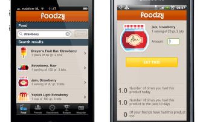 Foodzy-apps houden je eetgedrag bij