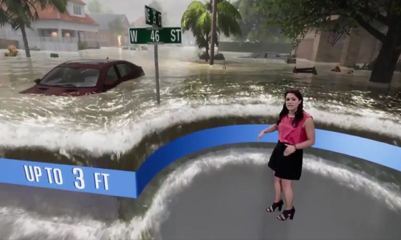 Weather Channel toont impact orkaan met game-tool