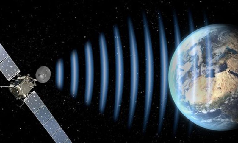 Ruimtesonde na 2,5 jaar slaap: Hello, World!