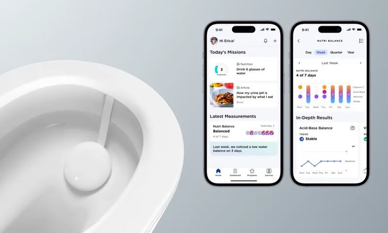 withings u-scan urine plas scannen toilet wc gezondheid menstruatie