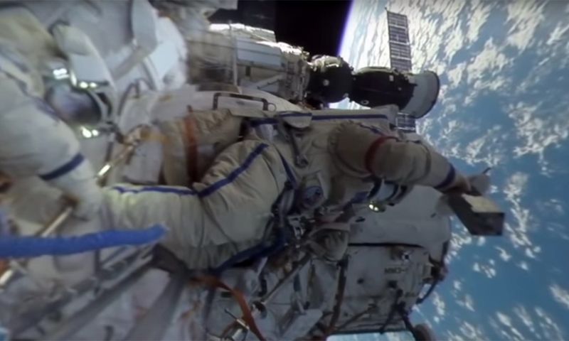 Video: ruimtewandeling in 360 graden te bekijken