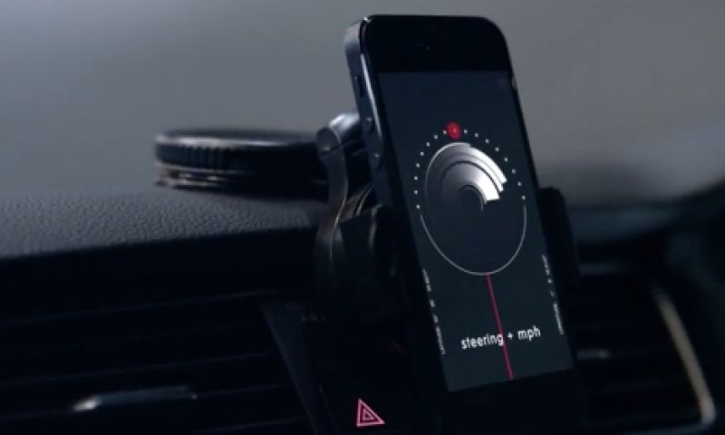 Volkswagen-app past muziek aan op rijgedrag