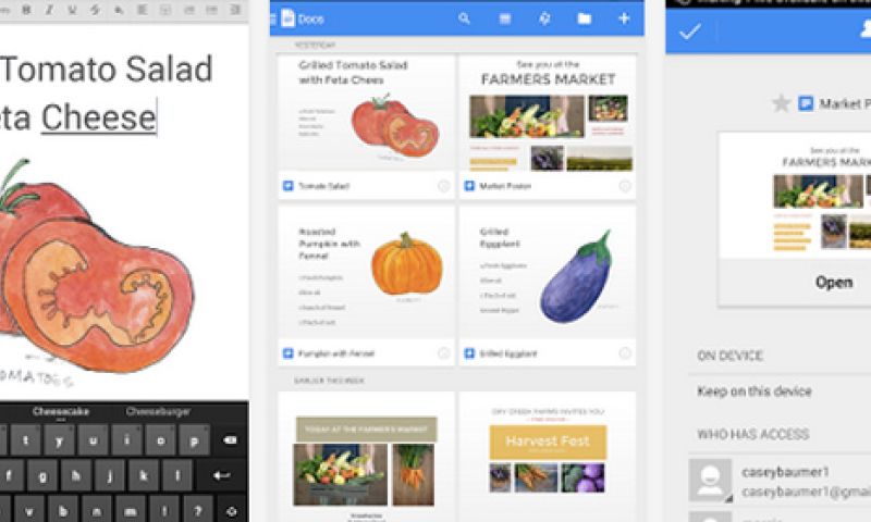 Google Docs en Sheets hebben nu iOS- en Android-apps