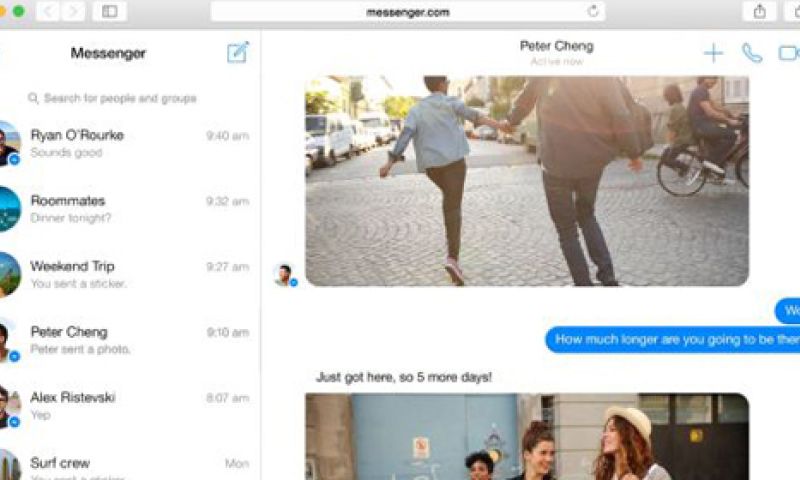 Facebook lanceert Messenger.com voor 'chatten zonder afleiding'
