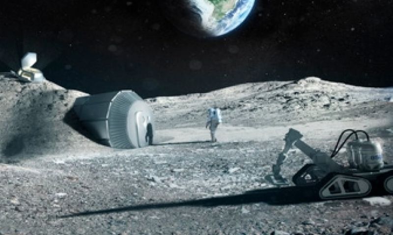 Maanbasis wordt ter plekke geprint