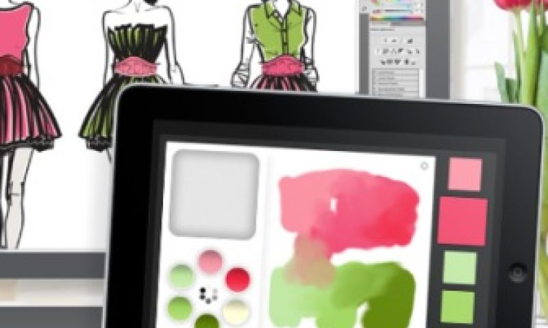 Verven en kleurmengen met Photoshop-apps