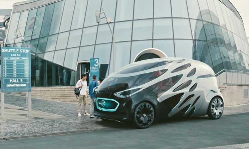 Mercedes-Benz-concept vervoer zowel mensen als pakketjes