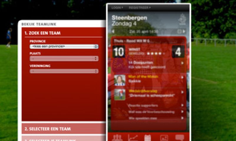 Amstel claimt amateurvoetbal met Teamlink