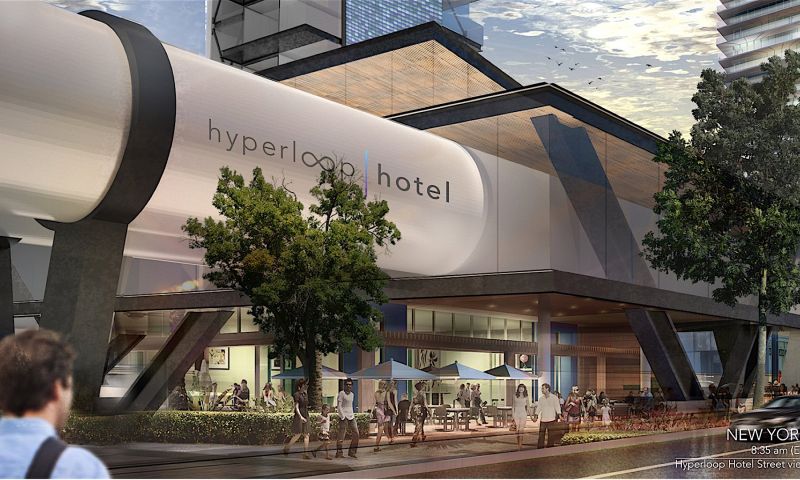 Hyperloop-hotel: je kamer reist met je mee