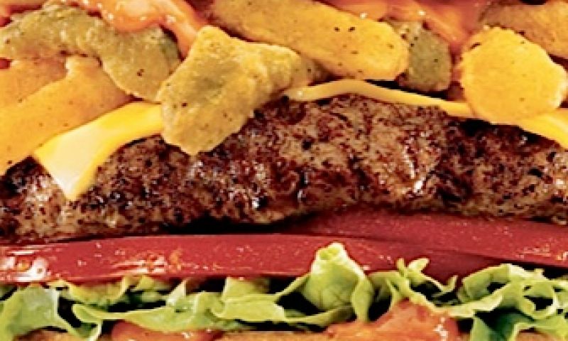 Hamburger gemaakt uit mensenpoep