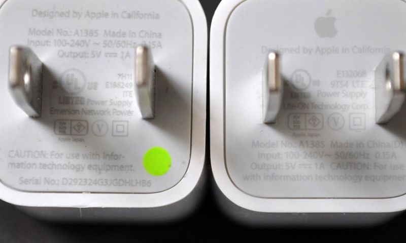 '99 procent nagemaakte Apple-opladers is onveilig'