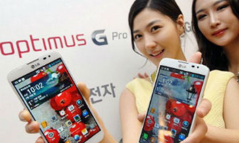 LG-phablet nu ook in Nederland uitgebracht