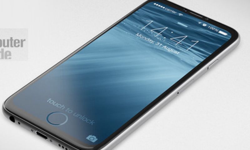 Gaaf concept: de iPhone-homeknop in het scherm