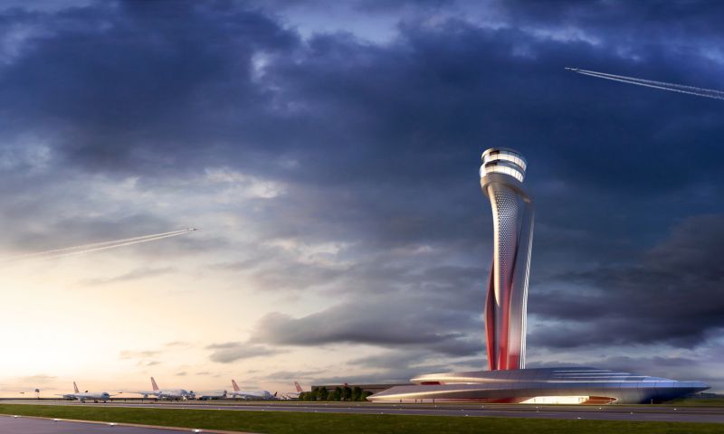 Pininfarina ontwerpt futuristische luchtverkeerstoren Istanbul