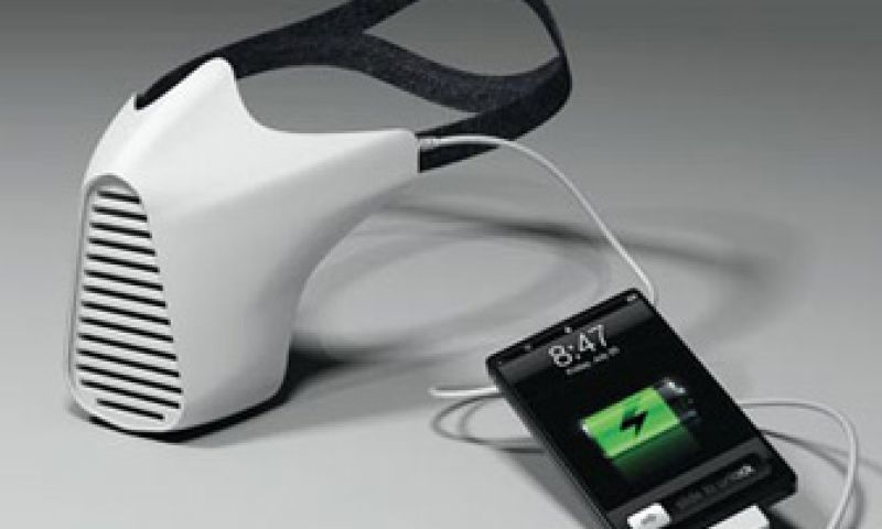 Ademen laadt batterij iPhone op