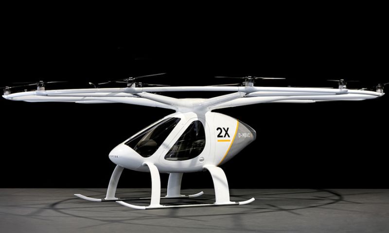 Elektrische helikopter als vliegende taxi in 2018