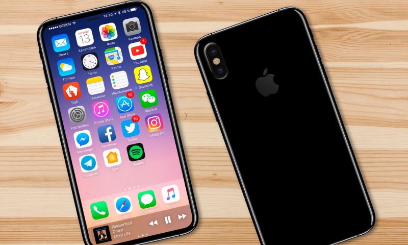 'iPhone 8 heeft camera en Touch ID onzichtbaar in scherm'