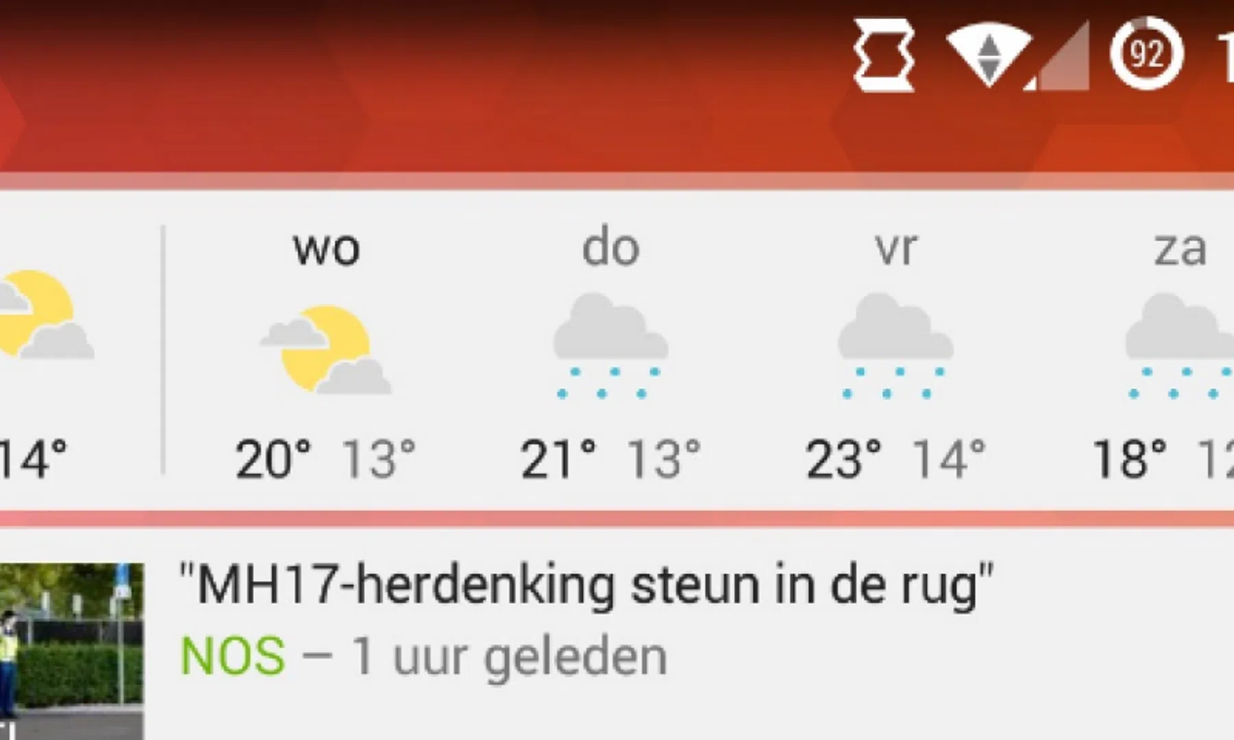 Google Nieuws en Weer