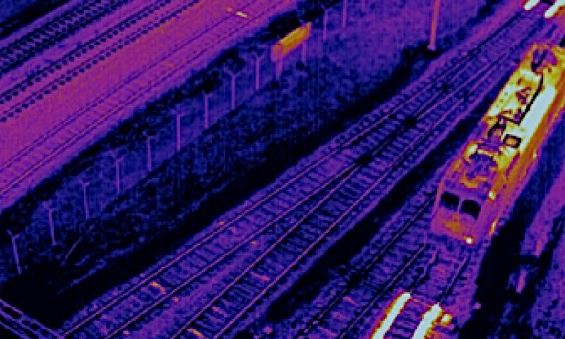 ProRail inspecteert spoorwissels vanuit de lucht met drones