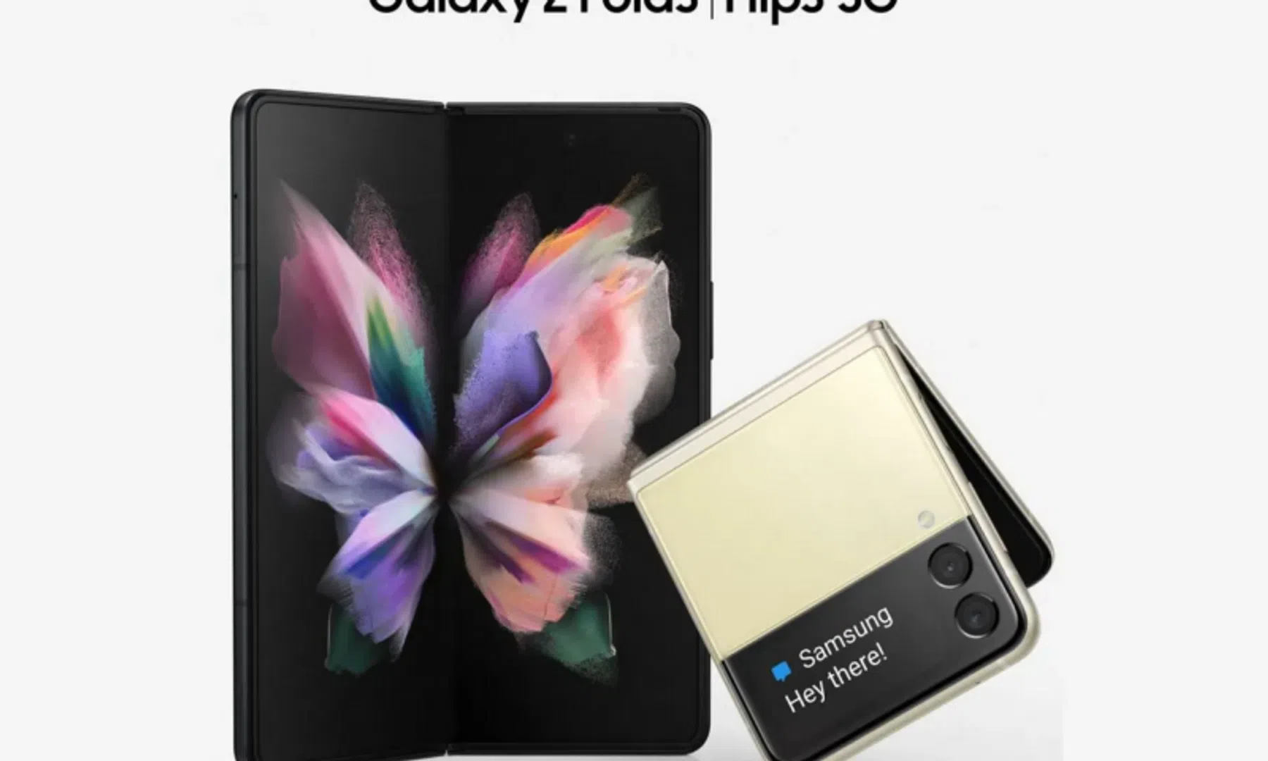 render gelekt samsung z flip 3 galaxy z fold 3