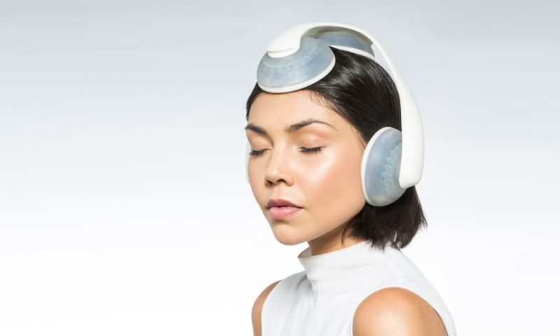geluid geleiding headset headphones koptelefoon audio bone conduction dutch design week Inmergo Rocco Giovannoni