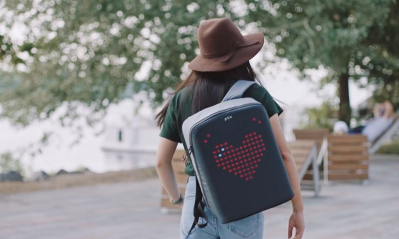 Pixel rugzak scherm emoji led display rugzak backpack animatie
