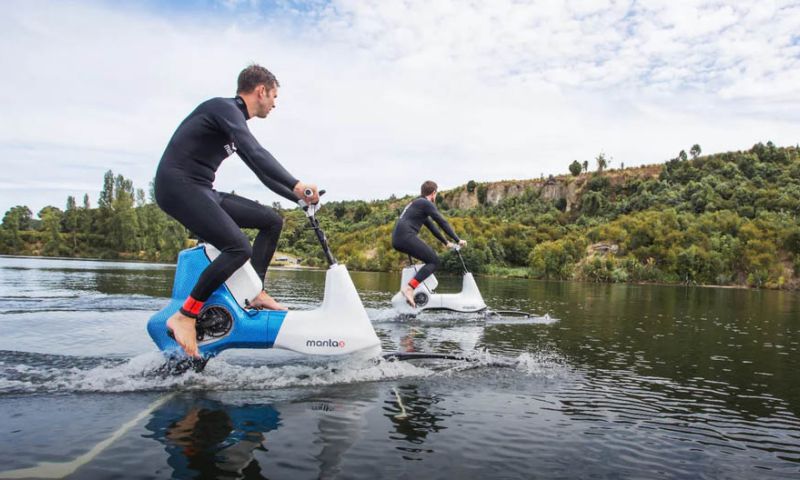 Met deze e-bike fiets je over het water