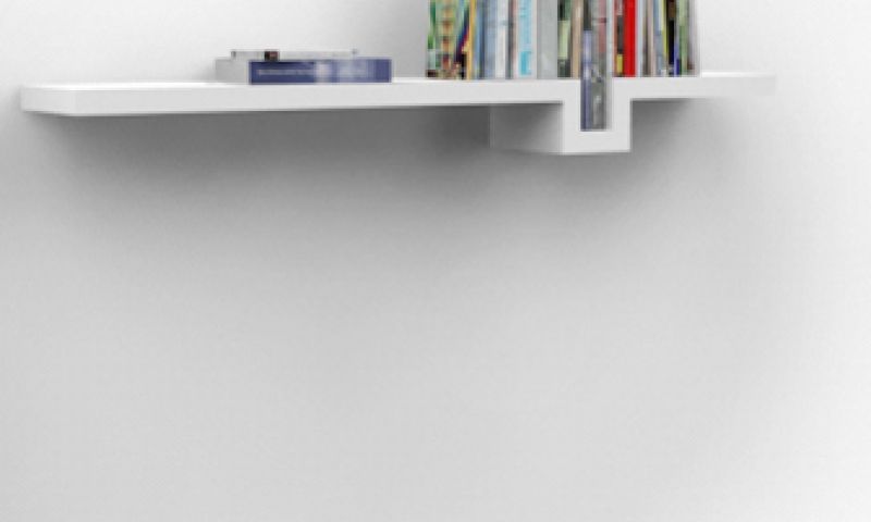 Designboekenkast met aandelen