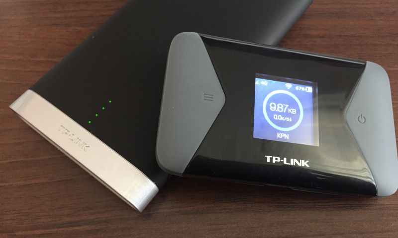 Eerste indruk:  TP Link mifi-router en powerbank