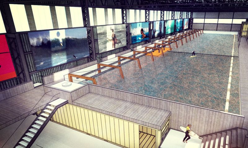 Surfen in de eerste indoor wave pool van Europa