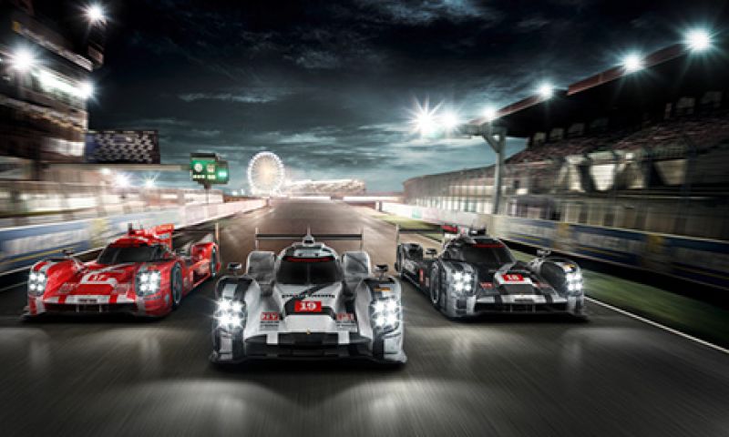 Porsche Hybrides verslaan Audi op Le Mans