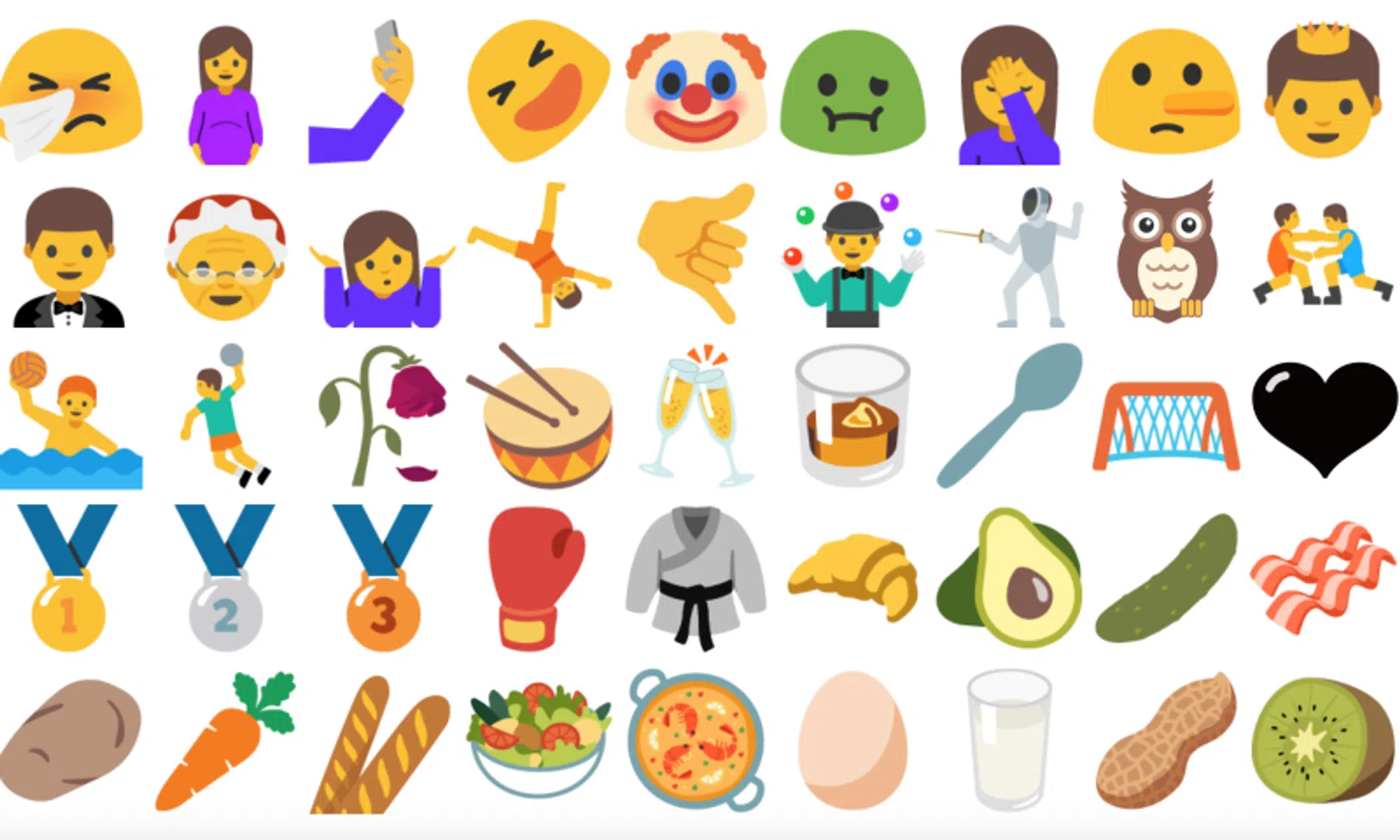 Dit zijn de nieuwe emoji: avocado, selfie en nog 70