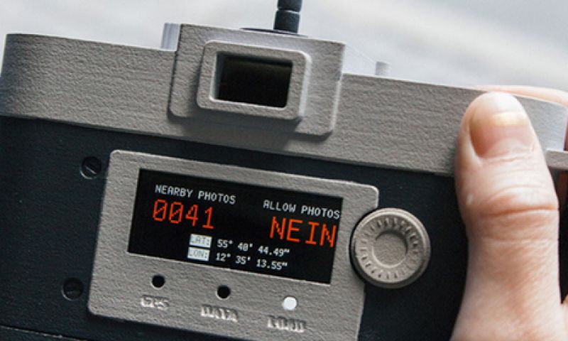 Deze camera blokkeert als je een onoriginele foto wil maken