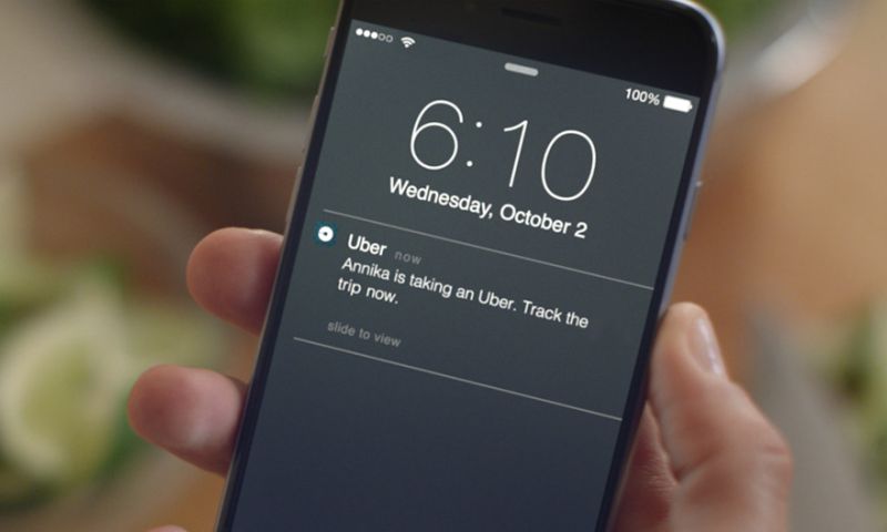 Uber-ritjes van familie vanaf nu via app te volgen