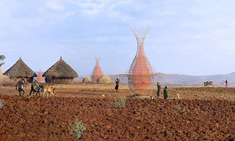 Niet meer naar de put: deze toren haalt water uit mist