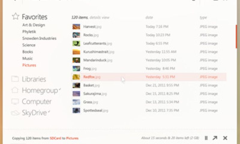 Innovatief designconcept Windows 8