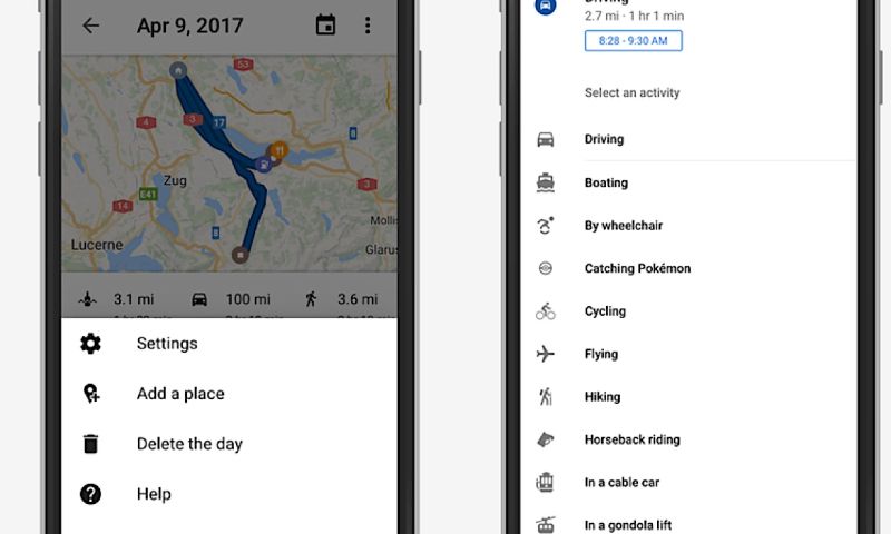 Google Maps toont nu ook op iOS tijdlijn met locaties